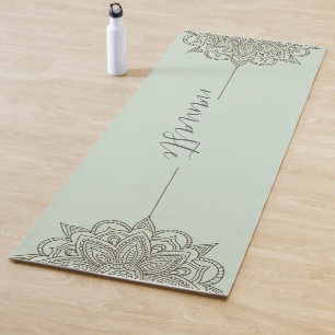Tapete De Yoga Namaste Mandala Blue Yoga Mat