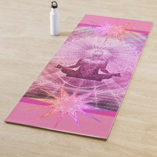 Tapete De Yoga Namaste Zen Rosa Calmante