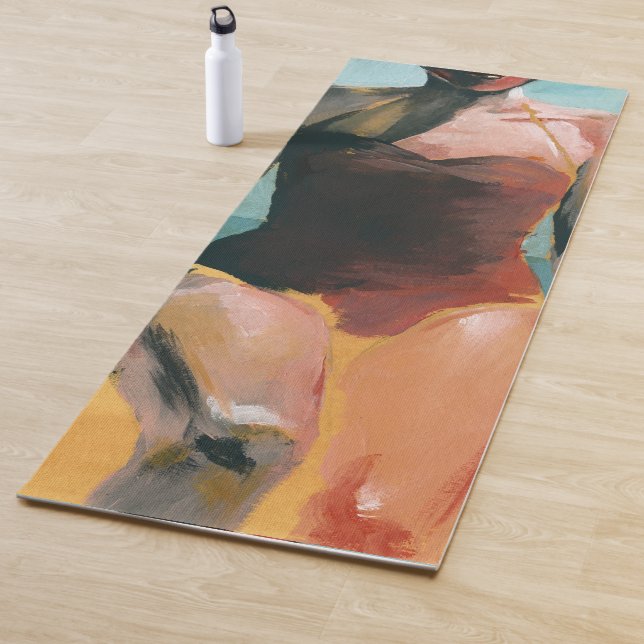 Tapete De Yoga Natação de vindima - maiô vermelho (In Situ)