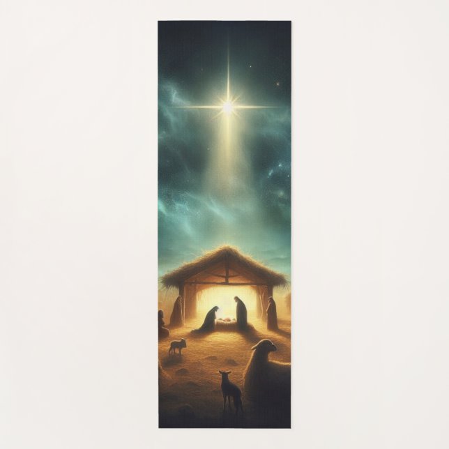 Tapete De Yoga Natal/Natividade/Jesus (Frente)