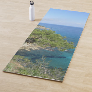 Tapete De Yoga Natureza Fotografia Mediterrâneo Montanha e Mar