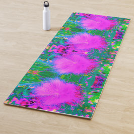 Tapete De Yoga Natureza Psicodélica Milkweed Roxo Ultra-Violeta