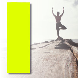 Tapete De Yoga Neon Chartreuse Sólido Cor | Cor da tendência