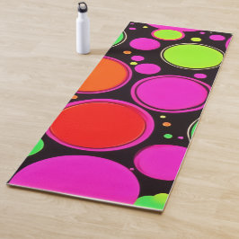 Tapete De Yoga Neon Dot Party