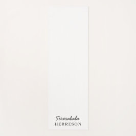 Tapete De Yoga Neutral Monogram Modern Minimalist Stylish Design