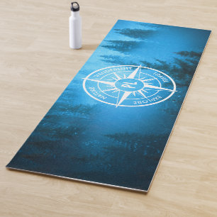 Tapete De Yoga Névoa emblem monograma em estrela de pântano