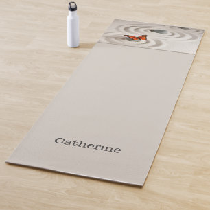 Tapete De Yoga Nome, Borboleta Monarca Zen Garden Yoga Mat