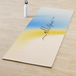 Tapete De Yoga Nome de fundo mágico Personalizado