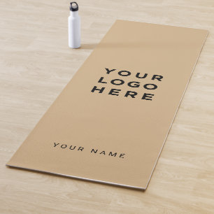 Tapete De Yoga Nome do campo de logotipo Nome da empresa Promocio