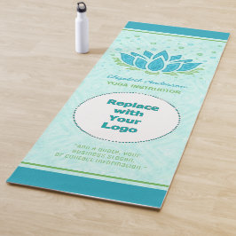 Tapete De Yoga Nome do logotipo personalizado do instrutor Yoga| 