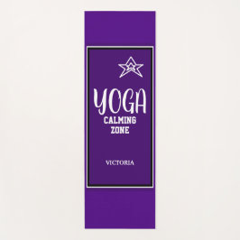 Tapete De Yoga Nome Estrela Branca Índigo