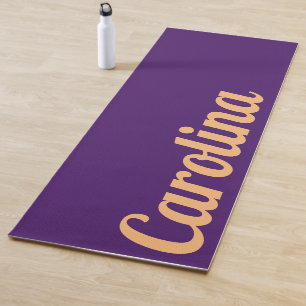 Tapete De Yoga Nome Moderno Roxo Na moda Simples
