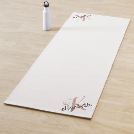 Tapete De Yoga Nome Personalizado Cute Inicial Personalizado