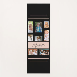 Tapete De Yoga Nome Personalizado de Fotografias da Família