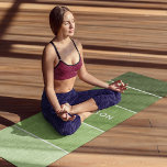Tapete De Yoga Nome Personalizado do Colorblock Verde Moderno Fit<br><div class="desc">A Malhação Yoga Mat do Colorblock Verde moderno apresenta um padrão de blocos de cor em tons de verde com seu nome personalizado no centro. Personalizado editando o texto na caixa de texto fornecida. Elaborado por ©Evco Studio www.zazzle.com/store/evcostudio</div>
