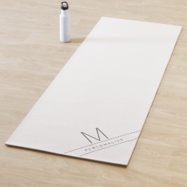 Tapete De Yoga Nome Personalizado Ioga Branco Personalizado Inici