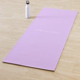 Tapete De Yoga Nome personalizado lilás leve minimalista monogra