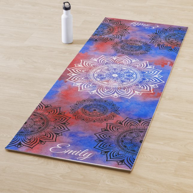 Tapete De Yoga Nome Personalizado Mandala Exercício Yoga Mat (In Situ)