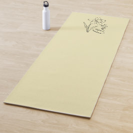 Tapete De Yoga Nome personalizado March daffodil Birth Flower