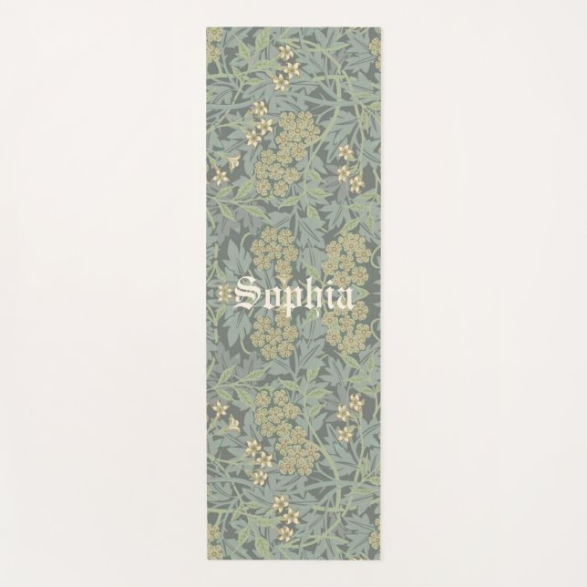 Tapete De Yoga Nome Personalizado Morris Foliage Padrão Yoga Mat (Frente)