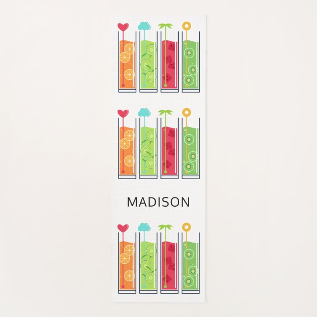 Tapete De Yoga Nome personalizado yoga mat do Summer Juices (Frente)