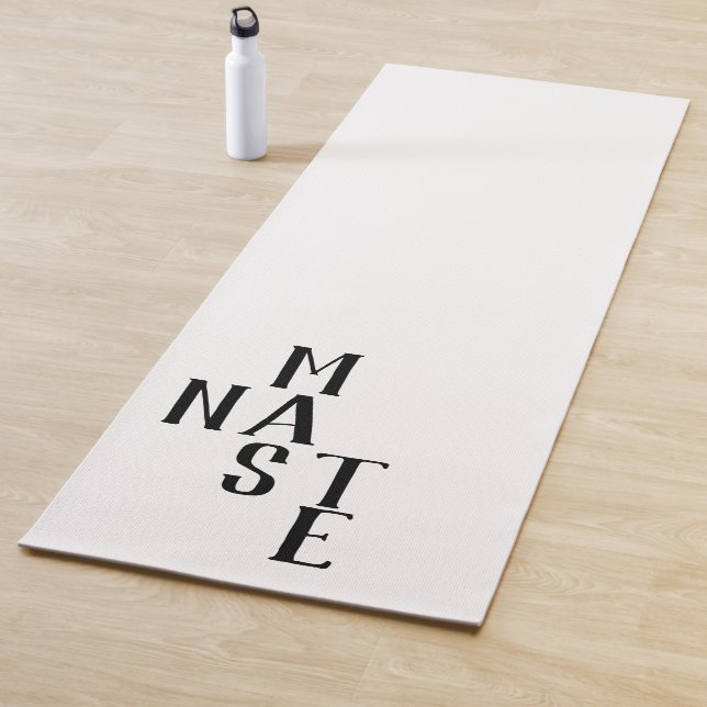 Tapete De Yoga Nome Reversível Preto e Branco (In Situ)