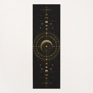 Tapete De Yoga O Alinhamento Lunar – Geometria Sagrada Celestial