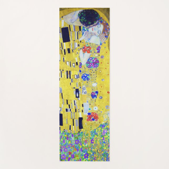 Tapete De Yoga O Beijo, Gustav Klimt (Frente)
