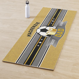 Tapete De Yoga O Melhor Pai do Mundo Esporte Falso Dourado
