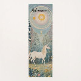 Tapete De Yoga O Unicórnio Secreto dos Bosques Assaltadores