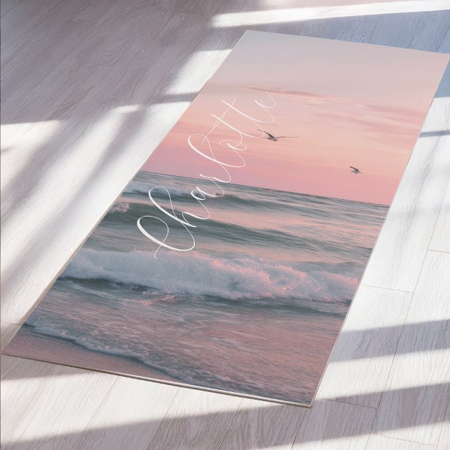 Tapete De Yoga Ocean Sunset Personalizado  (Ocean Sunset Custom Yoga Mat)
