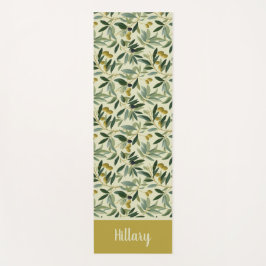 Tapete De Yoga Olive Branch Monogram Name 