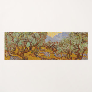 Tapete De Yoga Oliveiras de Van Gogh Sol Amarelo Céu