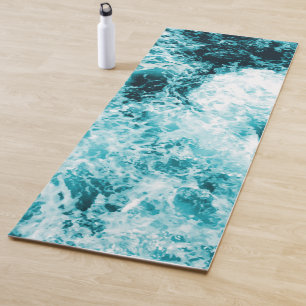 Tapete De Yoga Ondas azuis