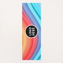 Ondas de Arco-Íris Abstratas Modernas com seu Logo