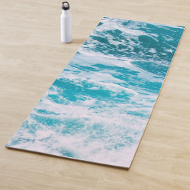 Tapete De Yoga Ondas do Oceano Azul