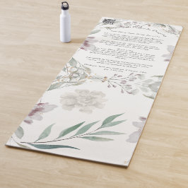 Tapete De Yoga Oração de Ho'oponopono - Desbloqueio de Energia