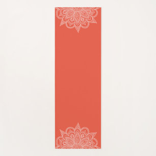 Tapete De Yoga Orange Mandala Yoga Mat