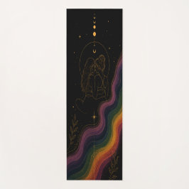 Tapete de Yoga Orgulho Lésbico Celestial