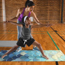 Ouro de Fundo do Padrão Azul Céu em Escala de Peix