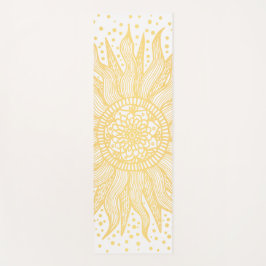 Tapete De Yoga Ouro Mandala Sun Salutation Yoga Mat