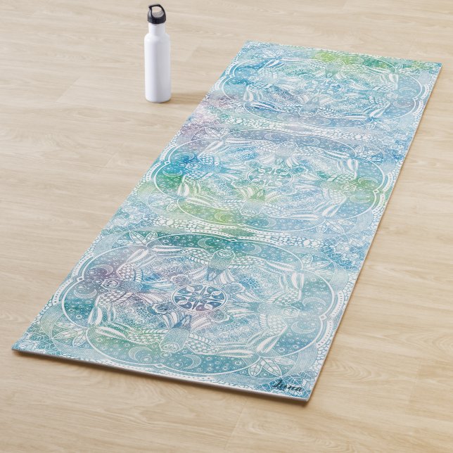 Tapete De Yoga Owl Mandala Zen (In Situ)