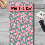 Tapete De Yoga Padrão Abstrato de cor cômoda moderno<br><div class="desc">Obtenha um pouco de motivação com esta frase inspiradora, um tapete colorido de ioga. Os lados inversáveis oferecem duas opções de afirmações. "Ganhe o dia" na frente e "Empurre seus limites" na parte de trás, em preto, na fonte moderna da safra. Mas você também pode mudá-los para diferentes lembretes rápidos...</div>