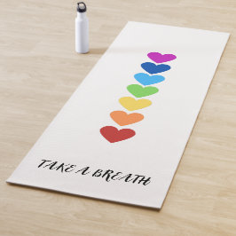 Tapete De Yoga Padrão Cardíaco Em Sete Cores Chakras