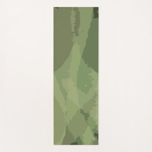 Tapete De Yoga Padrão de abstrato de cor de água verde, legal e d