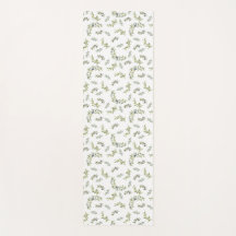 Padrão de aquarela botânica verde oliva Sage 