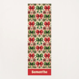 Tapete De Yoga Padrão de Arcos e Estrelas de Natal Retroativas da