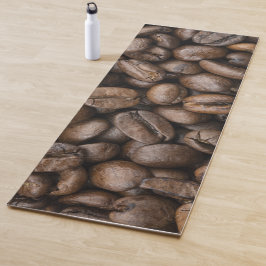 Tapete De Yoga Padrão De Bean De Café