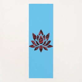 Tapete De Yoga Padrão de Flor do Lotus