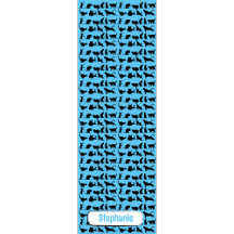 Padrão De Silhueta Personalizado Em Gato Preto Azu